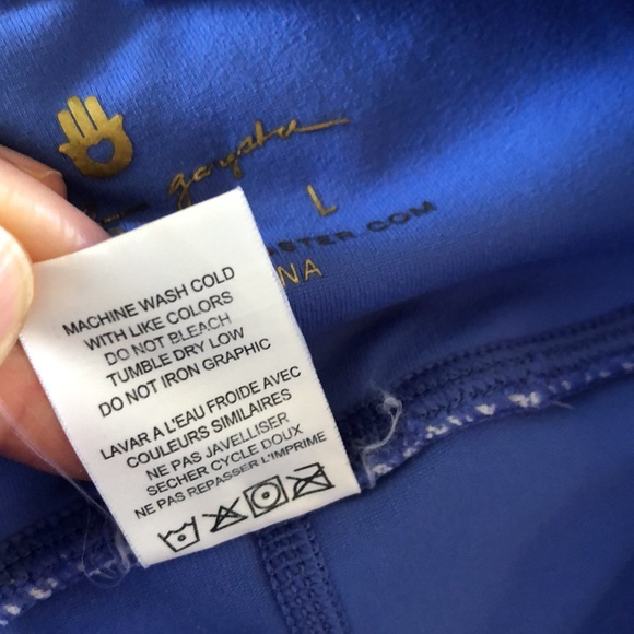 SPIRITUAL GANGSTER varsity essential butter soft blue high rise Leggings Med - Picture 8 of 14